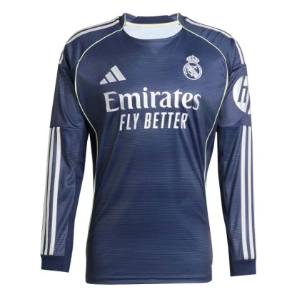 Real Madrid Away ALABA 4 Long Sleeve Jersey 25-26 - Image 2