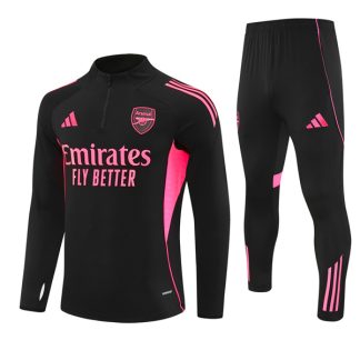 25-26 Arsenal Black Pink Training Suit Kit