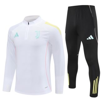 25-26 Juventus White Training Suit Kit