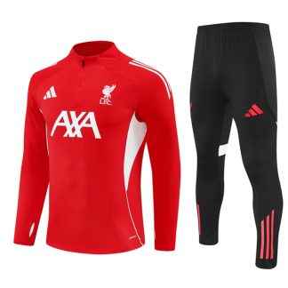25-26 Liverpool All Red Training Suit Kit