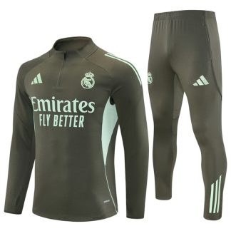 25-26 Real Madrid Khaki Training Suit Kit