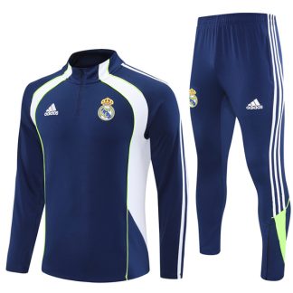 25-26 Real Madrid Navy White Tracksuit Kit