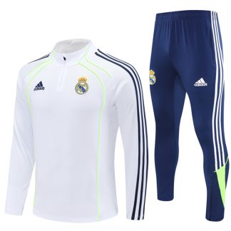 25-26 Real Madrid White Trackusit Suit Kit