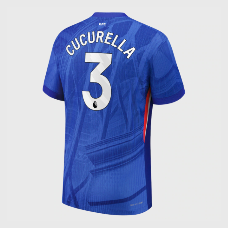 Chelsea Home CUCURELLA 3 Jersey 25-26 (Player Version)
