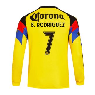 Club América Home B. RODRIGUEZ 7 Long Sleeve Jersey 25-26