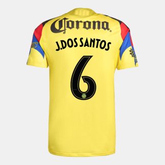 Club América Home J. DOS SANTOS 6 Jersey 25-26 (Player Version)
