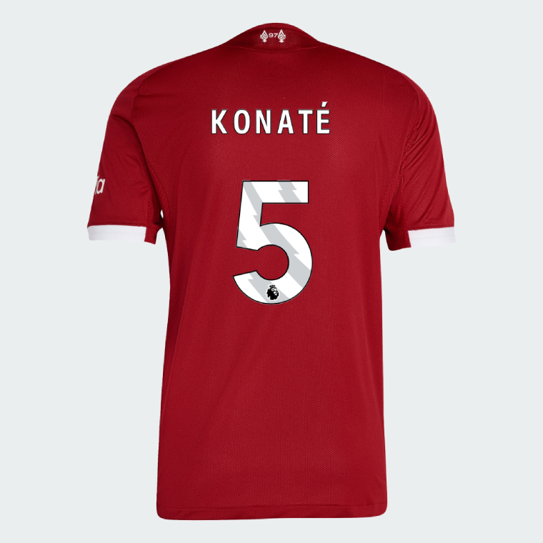 Liverpool Home KONATÉ 5 Jersey 25-26 (Player Version)