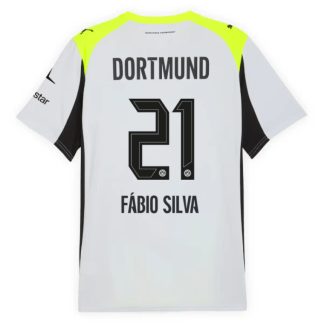Borussia Dortmund Away FÁBIO SILVA 21 Jersey 25-26