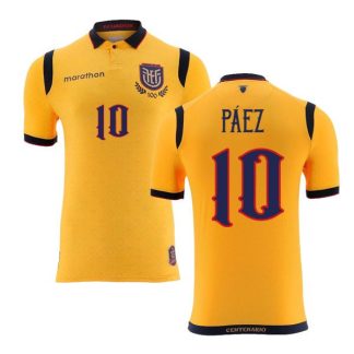 Ecuador Home Páez 10 Jersey 25-26