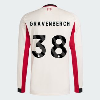Liverpool Away Long Sleeve GRAVENBERCH 38 Jersey 25-26
