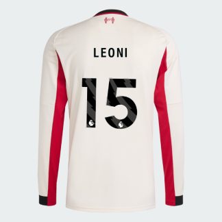 Liverpool Away Long Sleeve LEONI 15 Jersey 25-26