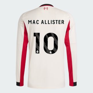 Liverpool Away Long Sleeve MAC ALLISTER 10 Jersey 25-26
