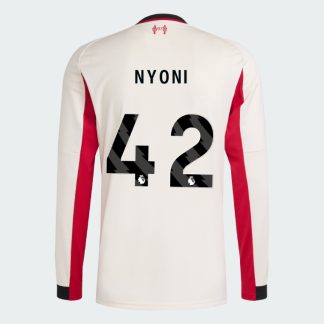 Liverpool Away Long Sleeve NYONI 42 Jersey 25-26