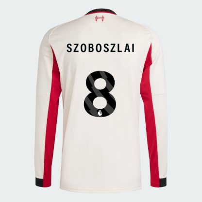 Liverpool Away Long Sleeve SZOBOSZLAI 8 Jersey 25-26