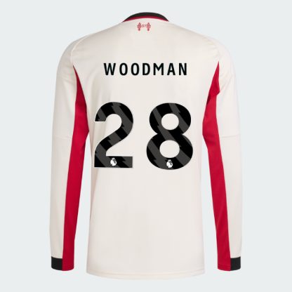 Liverpool Away Long Sleeve WOODMAN 28 Jersey 25-26