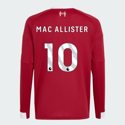 Liverpool Home Long Sleeve MAC ALLISTER 10 Jersey 25-26