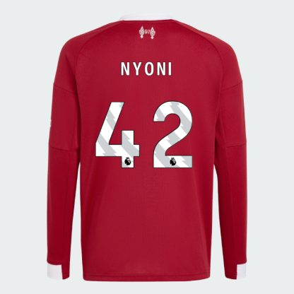 Liverpool Home Long Sleeve NYONI 42 Jersey 25-26