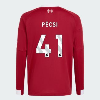 Liverpool Home Long Sleeve PÉCSI 41 Jersey 25-26