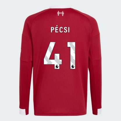 Liverpool Home Long Sleeve PÉCSI 41 Jersey 25-26