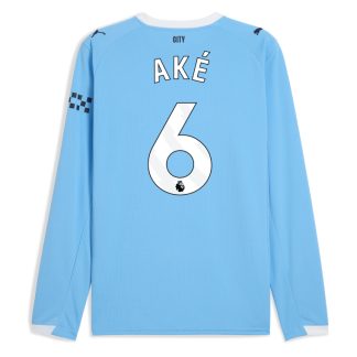 Manchester City Home Long Sleeve AKÉ 6 Jersey 25-26