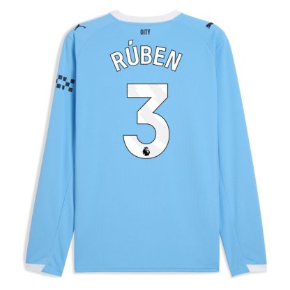 Manchester City Home Long Sleeve RÚBEN 3 Jersey 25-26