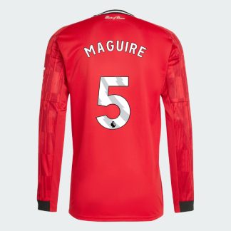 Manchester United Home Long Sleeve MAGUIRE 5 Jersey 25-26