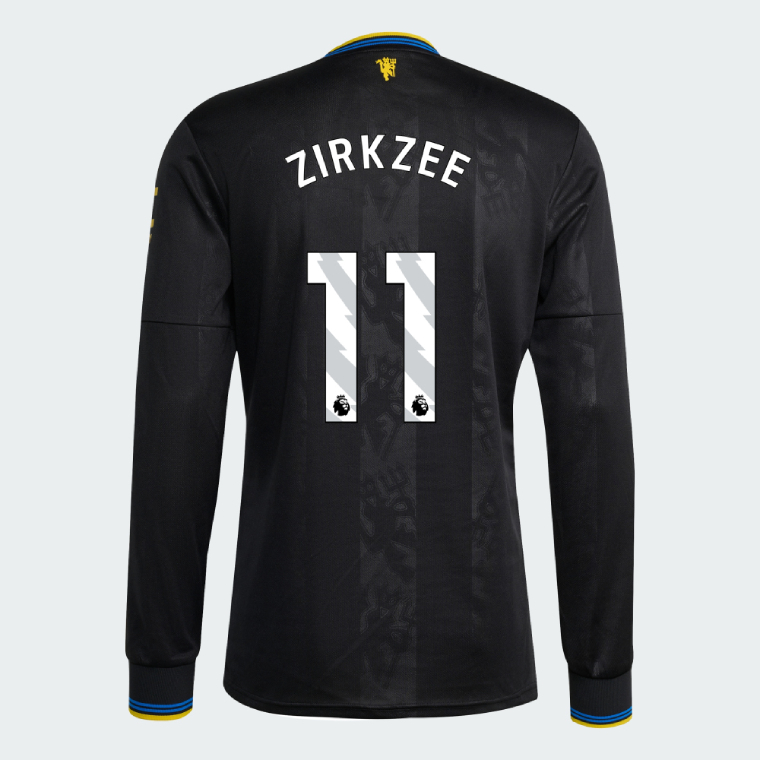 Manchester United Third Long Sleeve ZIRKZEE 11 Jersey 25-26