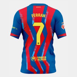 Barcelona El Clásico FERRAN 7 Fourth Kit 25-26