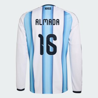 Argentina Home ALMADA 16 World Cup Long Sleeve Jersey 2026