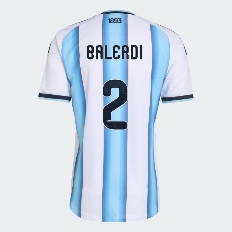 Argentina Home BALERDI 2 World Cup Jersey 2026 (Player Version)