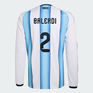 Argentina Home BALERDI 2 World Cup Long Sleeve Jersey 2026