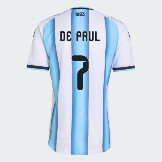 Argentina Home DE PAUL 7 World Cup Jersey 2026 (Player Version)