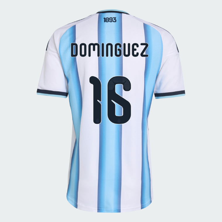 Argentina Home DOMINGUEZ 16 World Cup Jersey 2026 (Player Version)