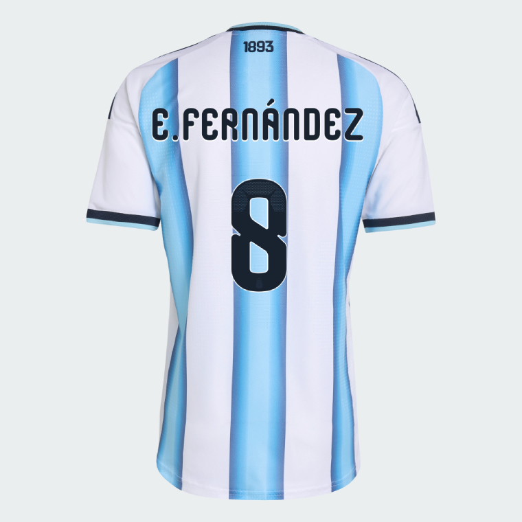 Argentina Home E. FERNÁNDEZ 8 World Cup Jersey 2026 (Player Version)