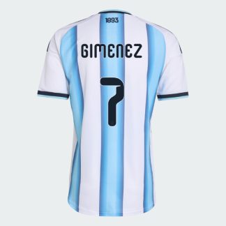 Argentina Home GIMENEZ 7 World Cup Jersey 2026 (Player Version)