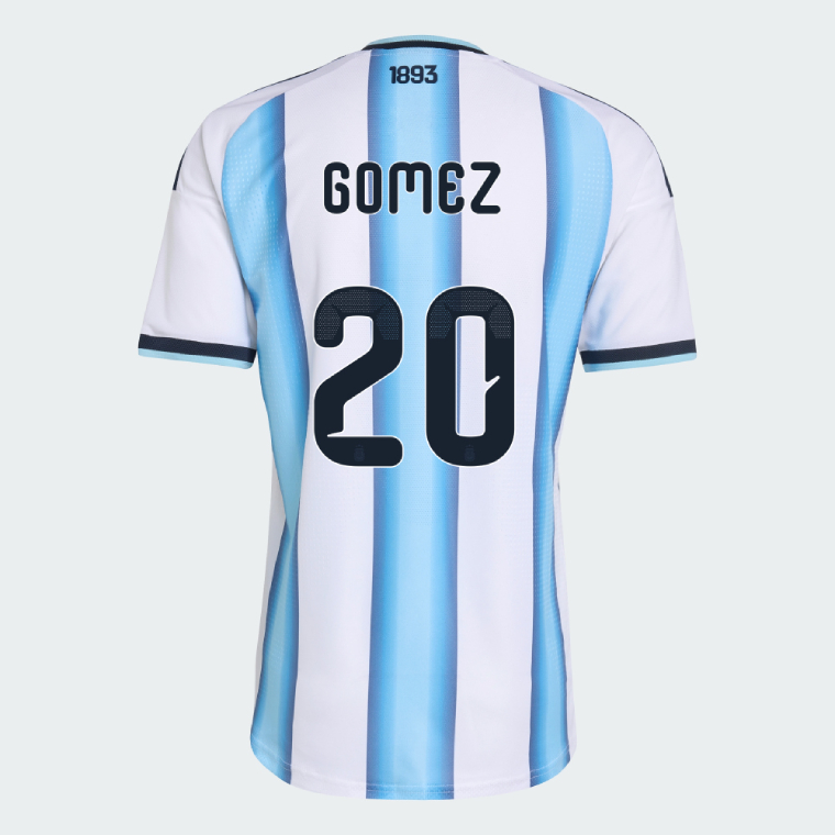 Argentina Home GOMEZ 20 World Cup Jersey 2026 (Player Version)