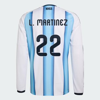 Argentina Home L. MARTINEZ 22 World Cup Long Sleeve Jersey 2026