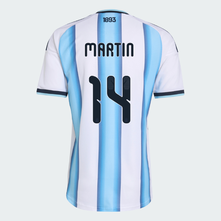 Argentina Home MARTIN 14 World Cup Jersey 2026 (Player Version)