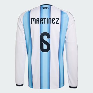 Argentina Home MARTINEZ 6 World Cup Long Sleeve Jersey 2026 (Player Version)