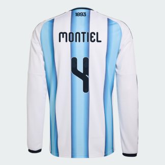 Argentina Home MONTIEL 4 World Cup Long Sleeve Jersey 2026 (Player Version)