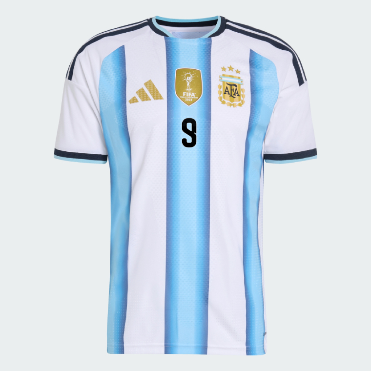 Argentina Home NUÑEZ 9 World Cup Jersey 2026 (Player Version)