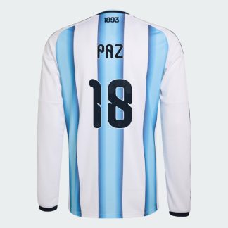 Argentina Home PAZ 18 World Cup Long Sleeve Jersey 2026 (Player Version)