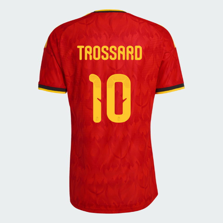 Belgium Home TROSSARD 10 World Cup Jersey 2026 (Player Version)