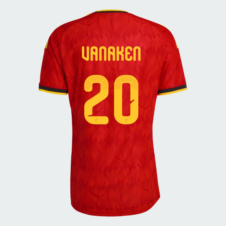 Belgium Home VANAKEN 20 World Cup Jersey 2026 (Player Version)
