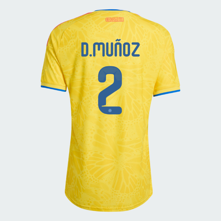 Colombia Home D.MUÑOZ 2 World Cup Jersey 2026 (Player Version)