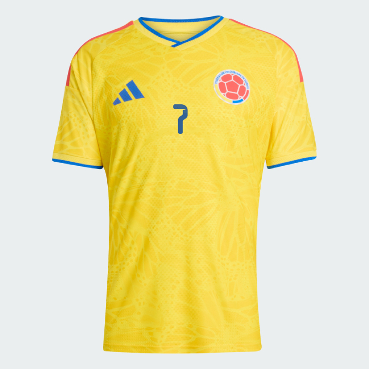 Colombia Home LUIS DIAZ 7 World Cup Jersey 2026 (Player Version)