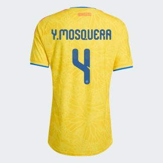 Colombia Home Y.MOSQUERA 4 World Cup Jersey 2026 (Player Version)