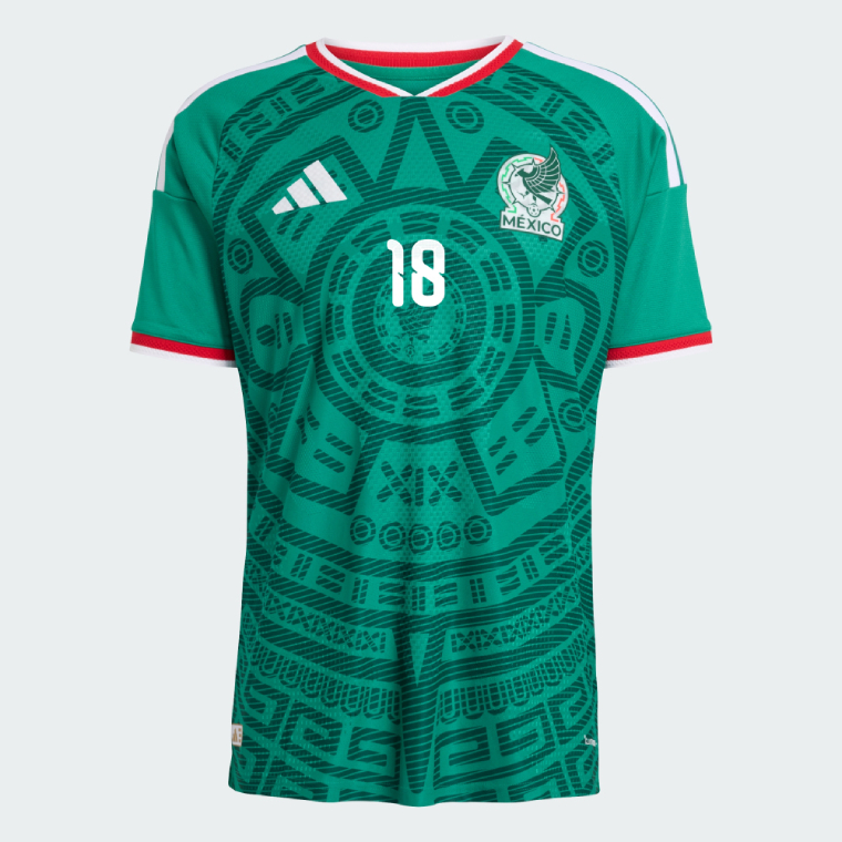 Mexico Home A. FARMER 18 World Cup Jersey 2026 (Player Version)