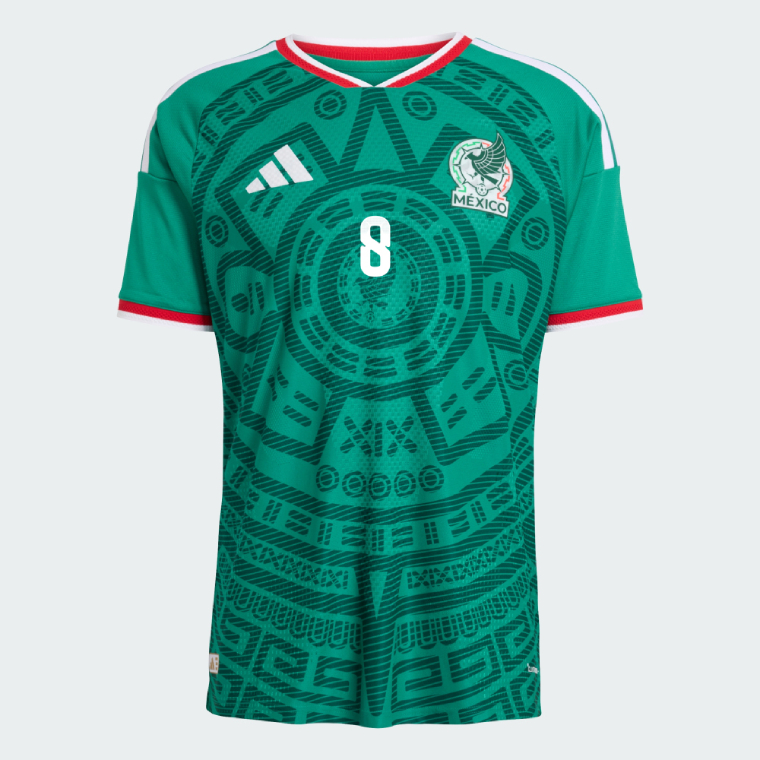 Mexico Home C. RODRÍGUEZ 8 World Cup Jersey 2026 (Player Version)