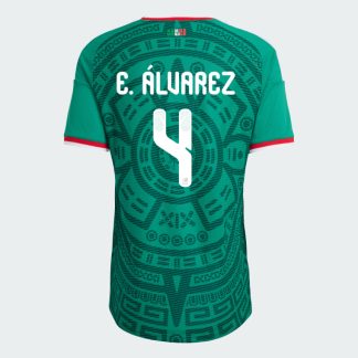 Mexico Home E. ÁLVAREZ 4 World Cup Jersey 2026 (Player Version)